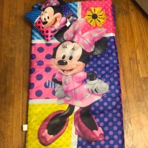 Minnie Mouse Sleeping Bag and Pillow